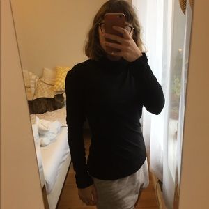 Diane Von Furstenberg Black Wool Turtleneck